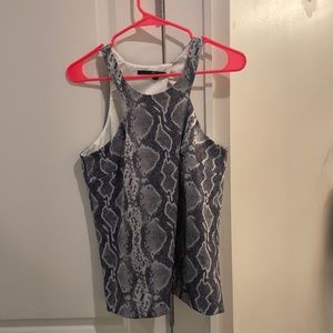 Jay Godfrey snakeskin top